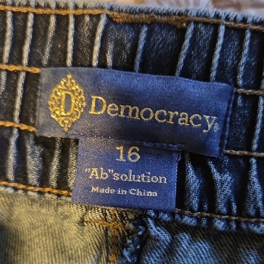 Democracy Wide Leg Blue Jeans Size 16 - Picture 2 of 7